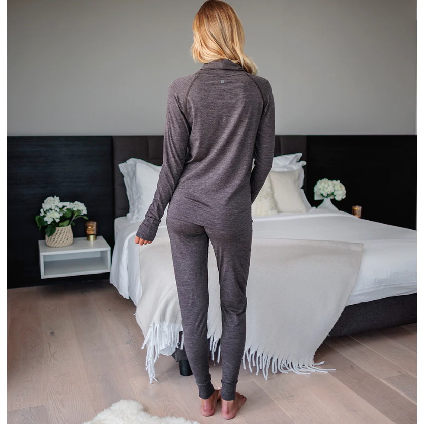 Merino Wool Long Sleeve Pyjama Top Woman - Stay Warm - sleeboo