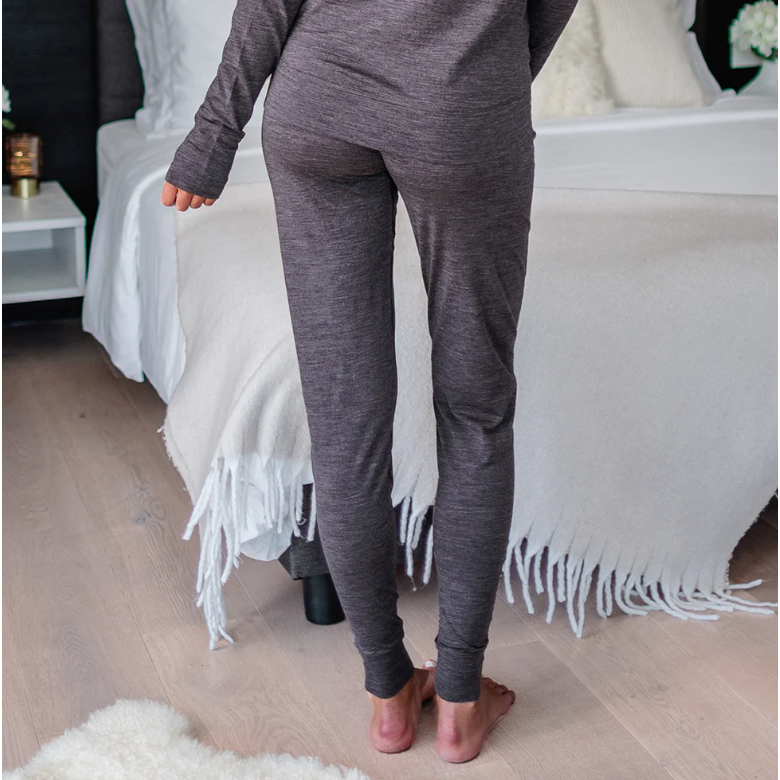 Merino Wool Long Pyjama Pants Woman - Stay Warm - sleeboo