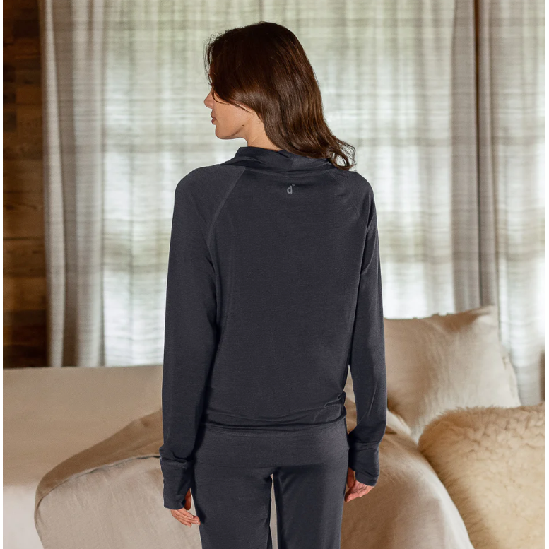 Merino Wool Long Sleeve Pyjama Top Woman - Stay Warm - sleeboo