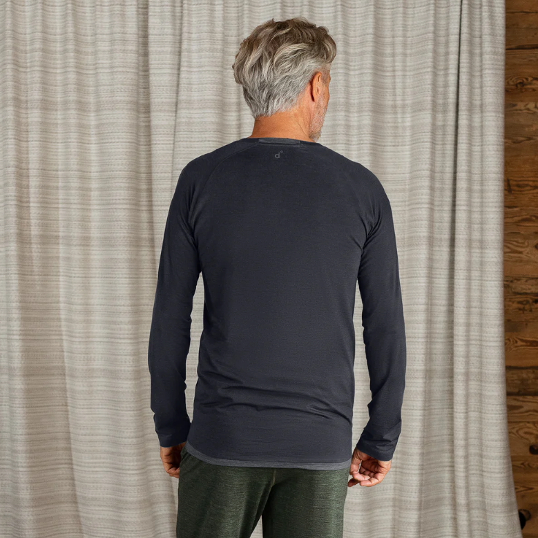 Merino Wool Long Sleeve Pyjama Top Man - Stay Warm - sleeboo