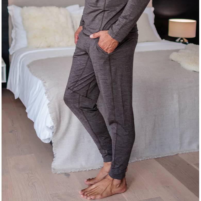 Merino Wool Long Pyjama Pants Man - Stay Warm - sleeboo