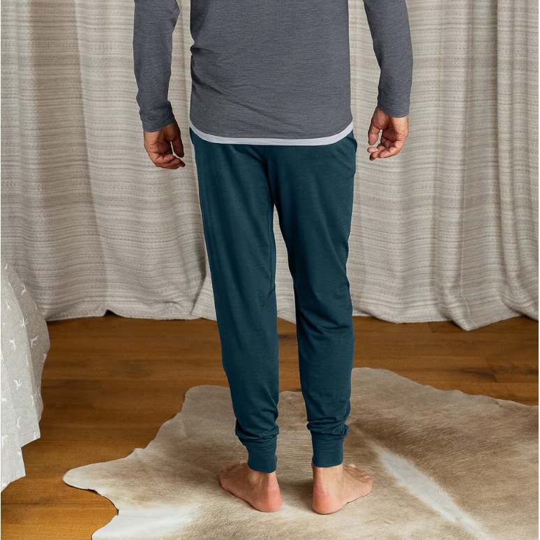 Merino Wool Long Pyjama Pants Man - Stay Warm - sleeboo