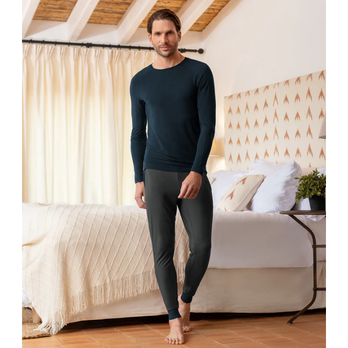 Long Sleeve Pyjama Top Man - Warm - sleeboo