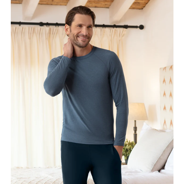 Long Sleeve Pyjama Top Man - Warm - sleeboo