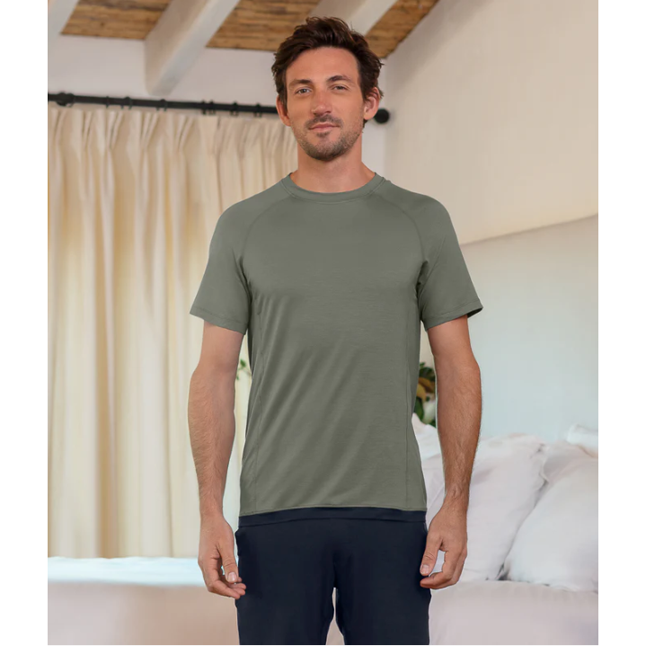 Short Sleeve Pyjama Top Man - Cooling - sleeboo