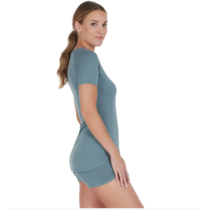 Short Sleeve Pyjama Top Woman - Balance - sleeboo